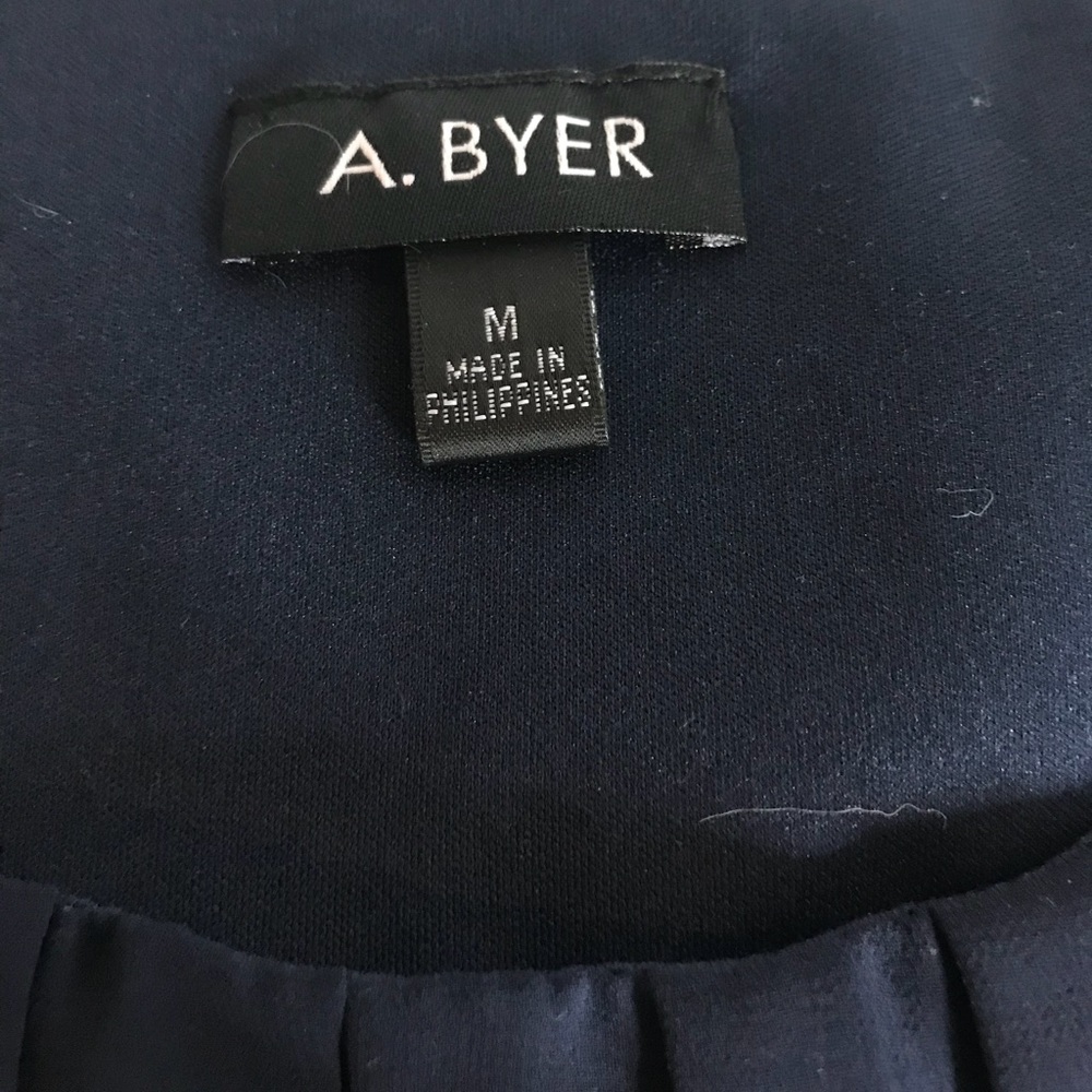 Navy Sheer Dress - Picture 2 of 4